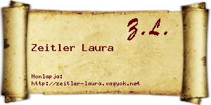 Zeitler Laura névjegykártya